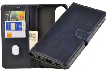 Etui portfel Wallet do Oppo A60 4G granatowy