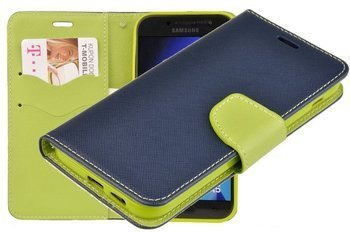 Etui portfel Fancy Case do Samsung Galaxy A5 2017 niebieski