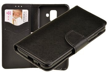 Etui portfel Fancy Case do Samsung Galaxy A6+ 2018 / A6 Plus czarny