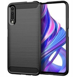 Wytrzymałe etui Back Case Carbon do Huawei P Smart Pro czarny