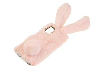 Etui z futerkiem króliczek do Samsung Galaxy M51 różowy