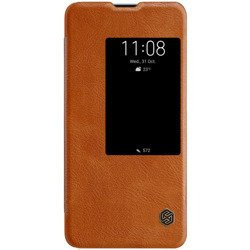 Etui Nillkin Qin leather case do HUAWEI MATE 20 brązowy