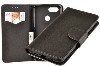 Etui portfel Fancy Case do Oppo A12 czarny