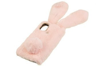 Etui z futerkiem króliczek do Samsung Galaxy M21 róź