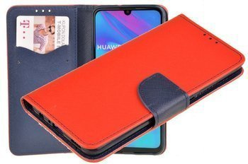 Etui portfel Fancy Case do Huawei P Smart 2019 czerwony