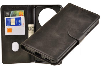 Etui portfel Wallet do Honor Magic 6 Lite 5G czarny