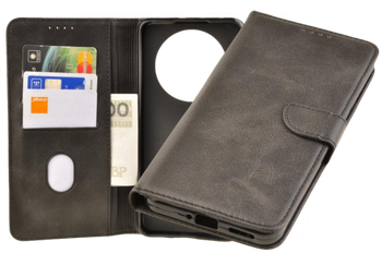 Etui portfel Wallet do Realme 12+ 5G / 12 Plus / 12 4G czarny