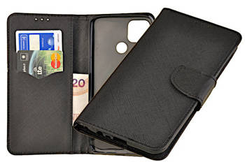 Etui portfel Fancy Case do Realme C25Y czarny