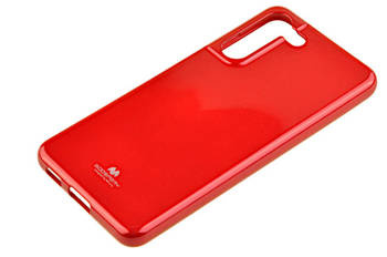 Etui Mercury Goospery Jelly Case do Samsung Galaxy S21 FE czerwony