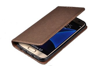 Etui Smart W1 do SAMSUNG Galaxy S7 G930 brązowy