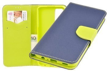 Etui portfel Fancy Case do Samsung Galaxy A02s niebieski