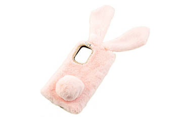 Etui z futerkiem króliczek do Samsung Galaxy A53 5G różowy