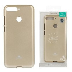 Etui Mercury Goospery Jelly Case do HUAWEI Y6 2018 Prime / Y6 2018 / HONOR 7A złoty