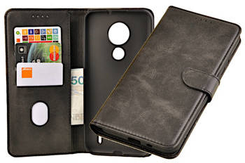 Etui portfel Wallet do Nokia C21 czarny