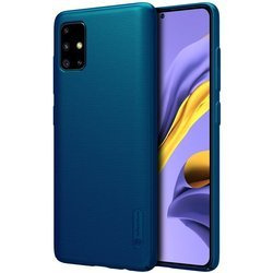 Etui Nillkin Super Frosted Shield do SAMSUNG GALAXY A51 A515 cienki smukły niebieski szafir