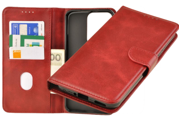 Etui portfel Wallet do Oppo Reno14 5G / Reno14 F 5G czerwony