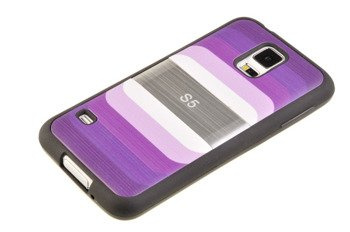 Etui silikonowe Blun Rainbow do SAMSUNG GALAXY S5 / S5 Neo fioletowy