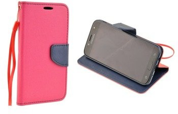Etui Portfel Fancy Case do SAMSUNG GALAXY J7 2017 J730 różowy