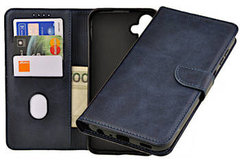 Etui portfel Wallet do Samsung Galaxy A24 4G / M34 5G granatowy
