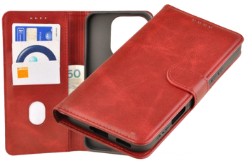 Etui portfel Wallet do Honor 400 Lite czerwony