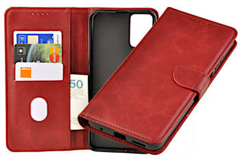 Etui portfel Wallet do Motorola Moto E22 4G / E22i czerwony