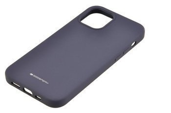 Etui Mercury Goospery Silicone do Apple iPhone 12 / 12 Pro granatowy