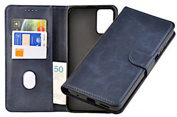 Etui portfel Wallet do Motorola Moto G42 4G granatowy