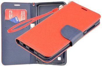 Etui portfel Fancy Case do SAMSUNG GALAXY A10 A105 czerwony