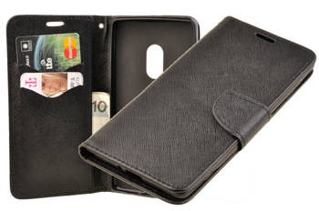 Etui portfel Fancy Case do Sony Xperia XZ2 czarny