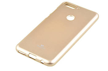 Etui Mercury Goospery Jelly Case do Huawei Y7 2018 / Y7 Prime 2018 / Enjoy 8/ Honor 7C złoty