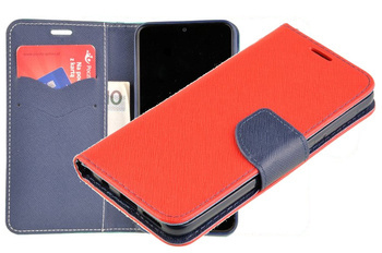 Etui portfel Fancy Case do SAMSUNG GALAXY A20e A202 czerwony