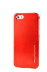 Etui Nakładka Mercury Goospery iJelly Case do Apple iPhone  5 5s 5SE czerwony