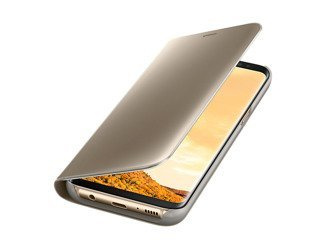 Oryginalne etui Clear View Cover do Samsung Galaxy S8 G950 złoty
