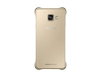 Oryginalne etui Clear Cover do SAMSUNG GALAXY A3 2016 złoty