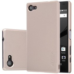 Etui Nillkin Super Frosted Shield do Sony Xperia Z5 Compact złoty
