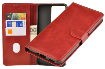 Etui portfel Wallet do Realme C75 czerwony