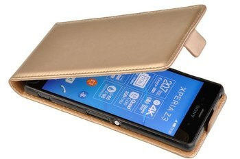ETUI KABURA FLEXI do Sony Xperia Z3 L55 złoty