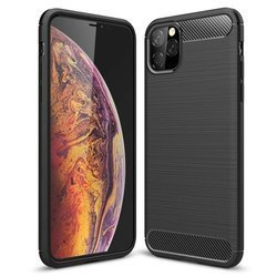 Wytrzymałe etui pokrowiec Carbon do Apple iPhone 11 Case czarny