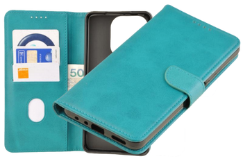 Etui portfel Wallet do Oppo A5 Pro 5G zielony