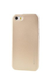 Etui Nakładka Mercury Goospery iJelly Case do Apple iPhone  5 5s 5SE złoty