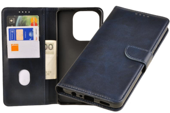 Etui portfel Wallet do Oppo A40 / A40m granatowy