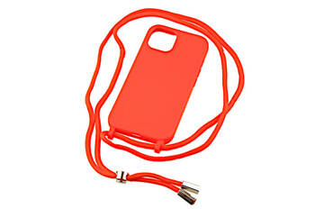 Etui ze sznurkiem RCK do Apple iPhone 15 czerwony