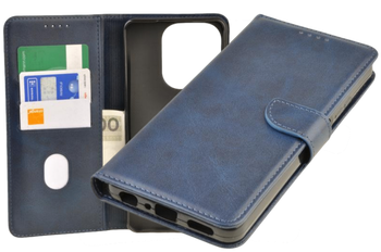 Etui portfel Wallet do Oppo A5x granatowy