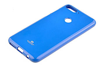 Etui Mercury Goospery Jelly Case do Huawei Y7 2018 / Y7 Prime 2018 / Enjoy 8/ Honor 7C niebieski