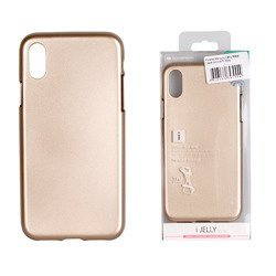Etui Mercury Goospery iJelly Case do APPLE iPhone X / XS złoty