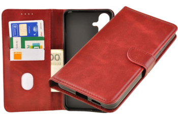 Etui portfel Wallet do Samsung Galaxy S25 Fe czerwony