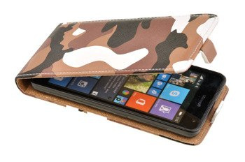 Etui Kabura Flexi Fresh do MICROSOFT LUMIA 535 moro brązowe
