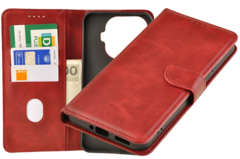 Etui portfel Wallet do Xiaomi 15T Pro czerwony