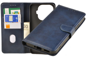 Etui portfel Wallet do Xiaomi 15T Pro granatowy