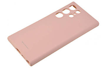 Etui Mercury Goospery Silicone do Samsung Galaxy S23 Ultra pudrowy róż